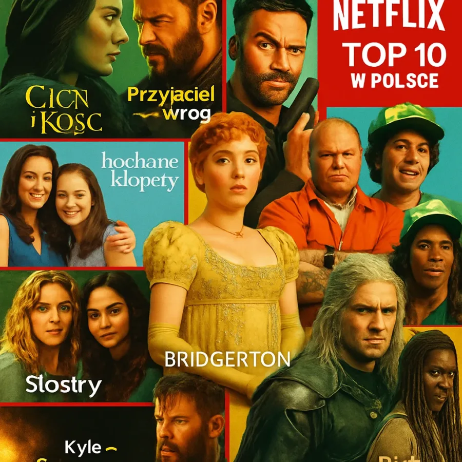 Najlepsze filmy i seriale w Netflix Top 10 Polska